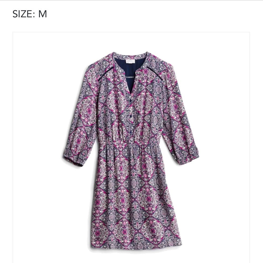 Market & Spruce Rosemarie Lattice Detail Dress